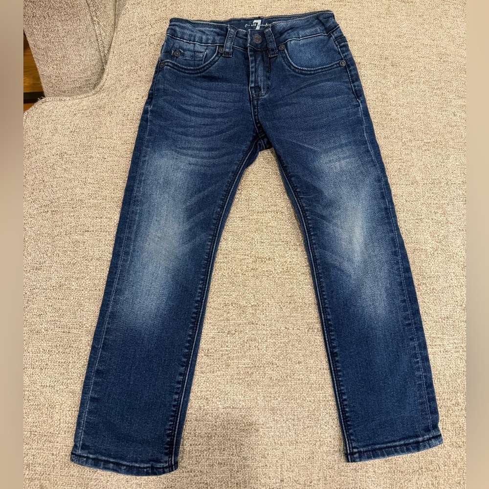 7 For All Mankind Kids Dark Blue Skinny Jeans